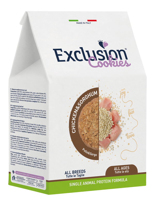 COOKIES MONOPROTEIN<br>CHICKEN AND SORGHUM ALL AGES AND BREEDS